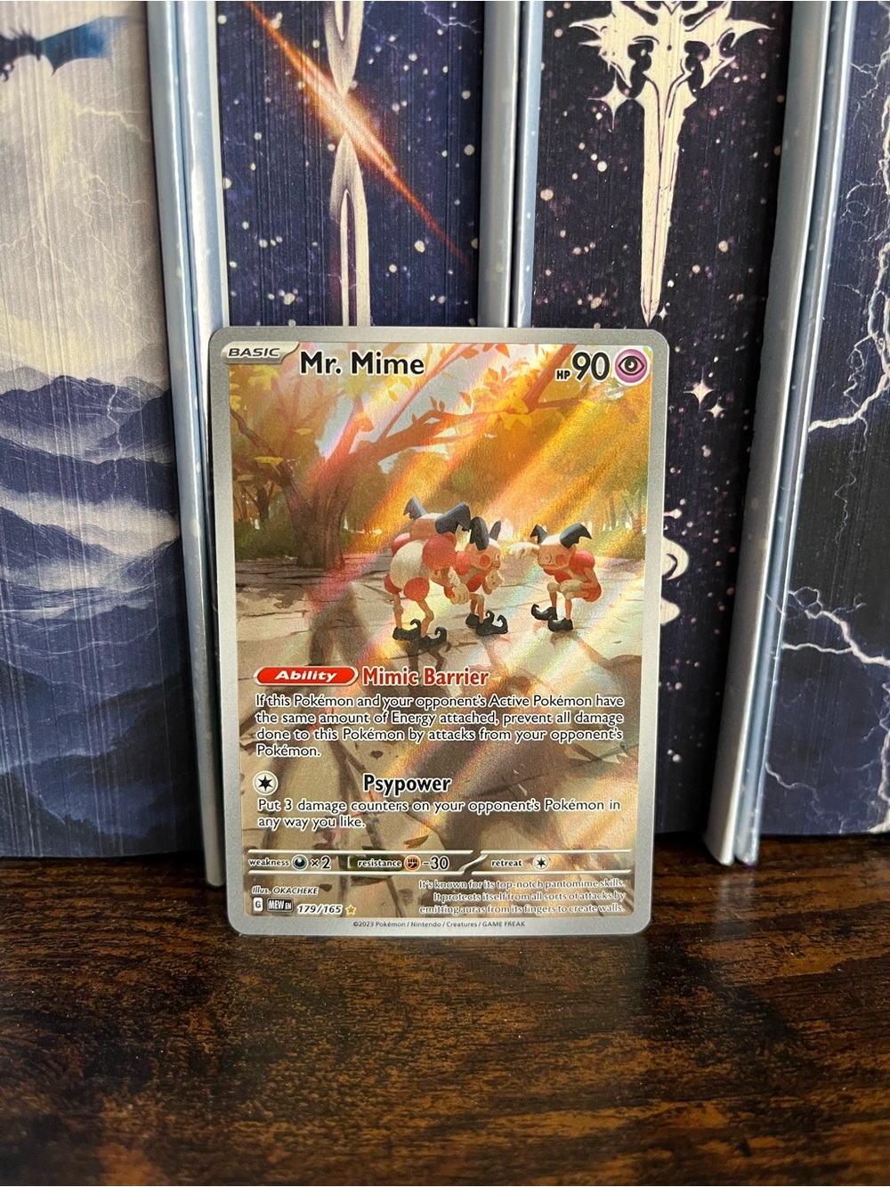 Mr. Mime Pokemon 151 Illustration Rare Card 179/165